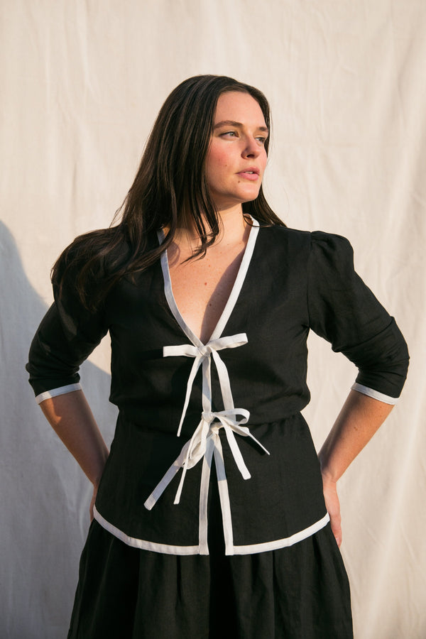 Sylvie / Black + Milk Linen - ourCommonplace