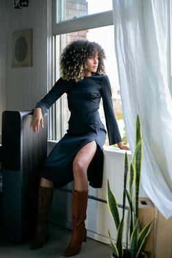nina silk dress Nina Dress in Silk Gazar Yeon