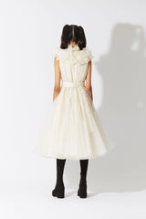 BOTTLEBRUSH ORGANZA DRESS IVORY - ourCommonplace