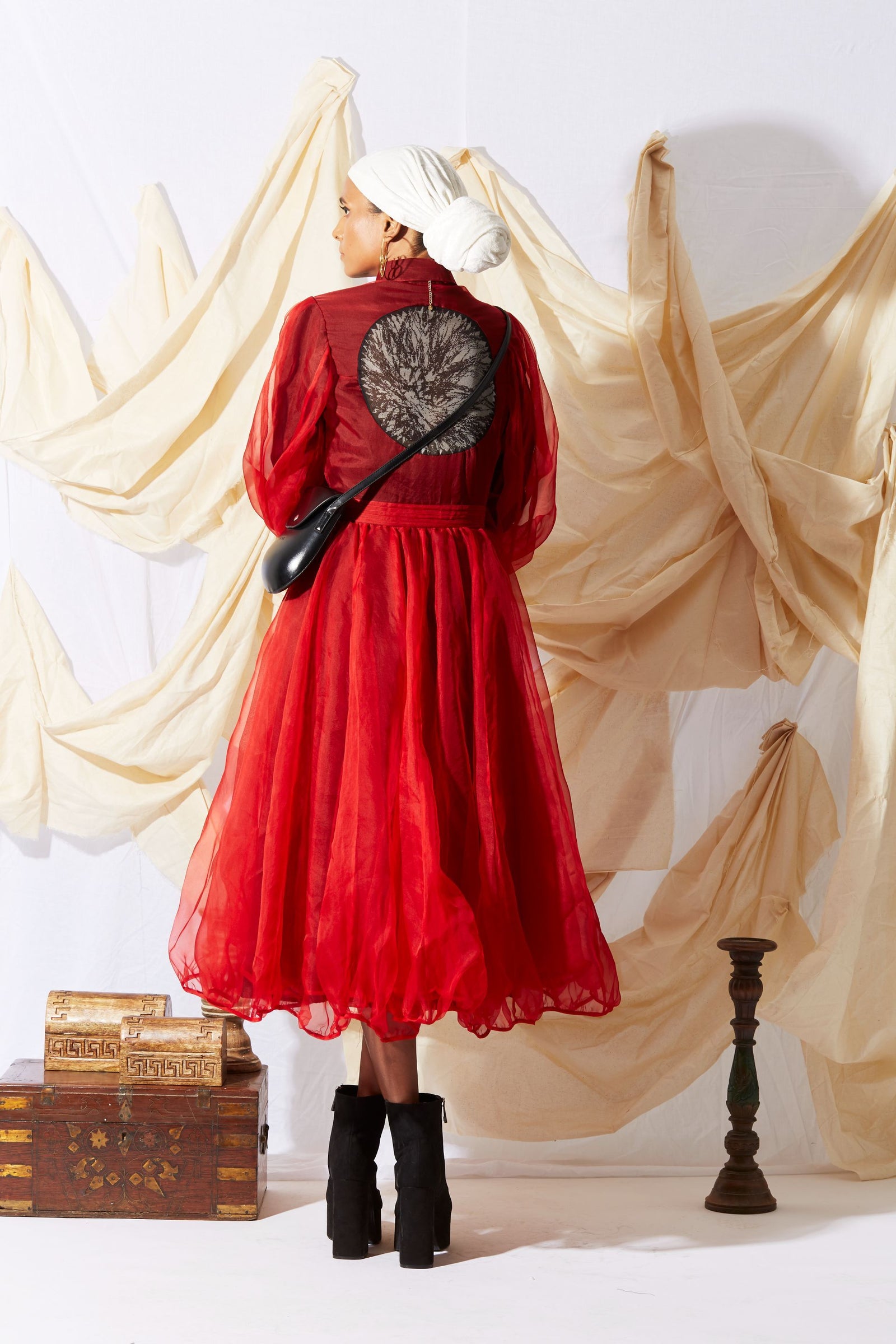 red parachute dress Dame Prue's parachute dress and Romeo Beckham's runway debut