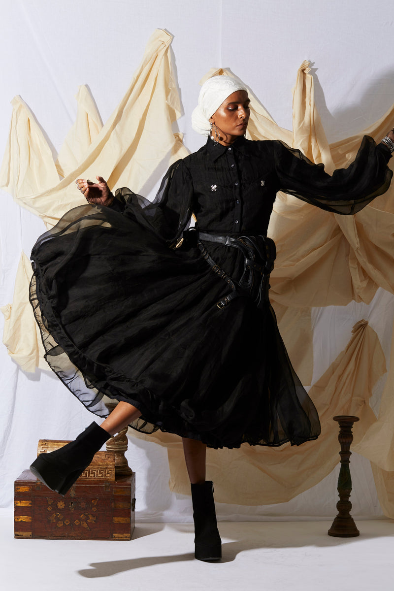 Parachute Dress Black - ourCommonplace