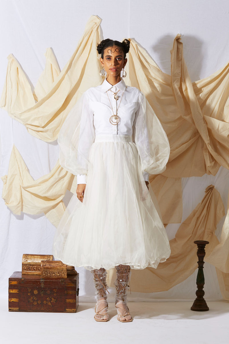 PARACHUTE DRESS IVORY - ourCommonplace