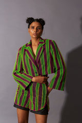 BOTTLEBRUSH RAINBOW CROP JACKET - ourCommonplace