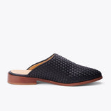 Ama Woven Mule Woven Black - ourCommonplace