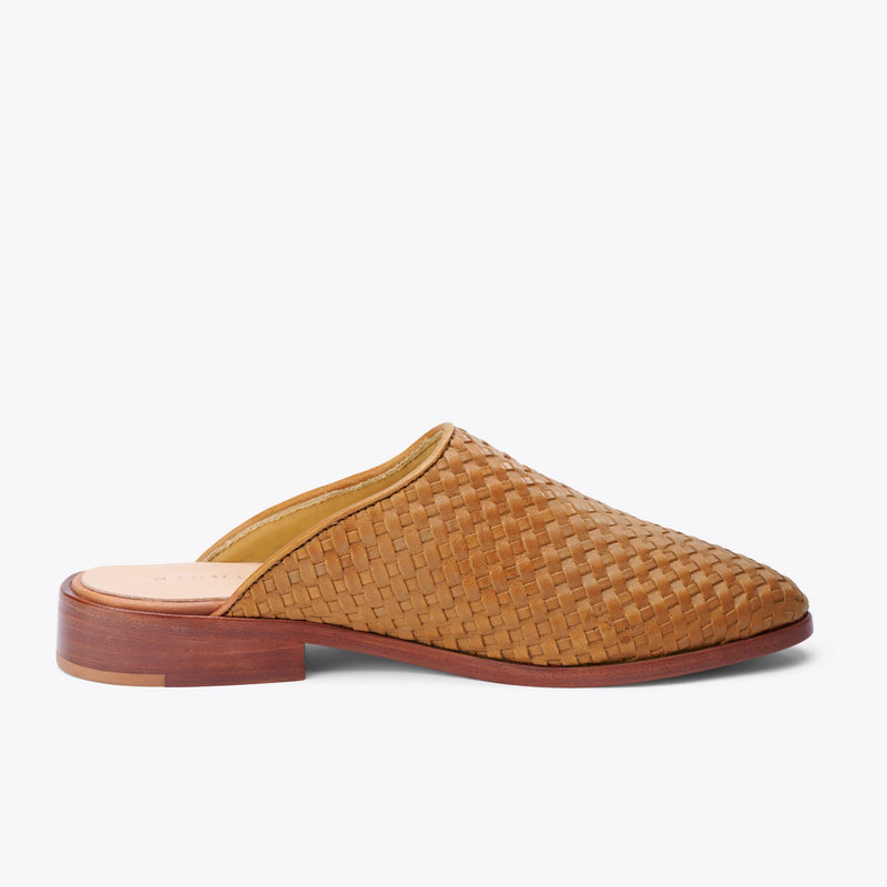 Ama Woven Mule Woven Almond - ourCommonplace