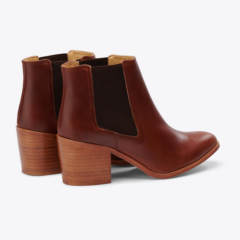 Heeled Chelsea Boot Brandy - ourCommonplace