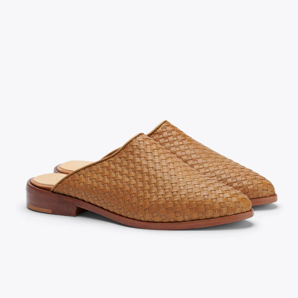 Ama Woven Mule Woven Almond - ourCommonplace