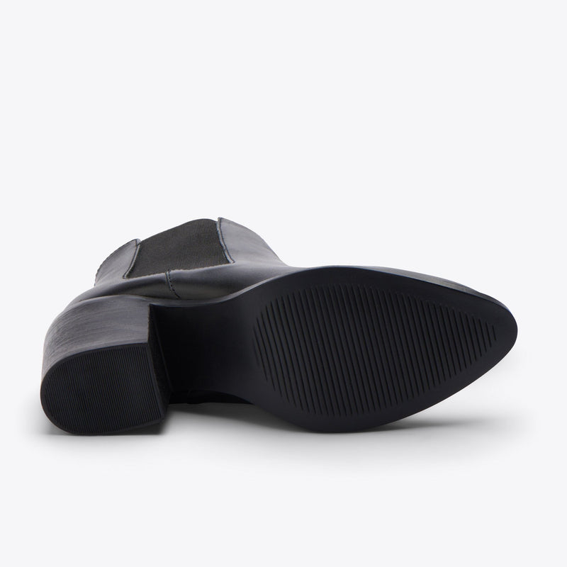 Heeled Chelsea Commuter Boot Black - ourCommonplace