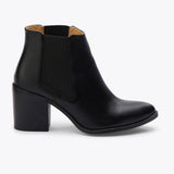Heeled Chelsea Commuter Boot Black - ourCommonplace