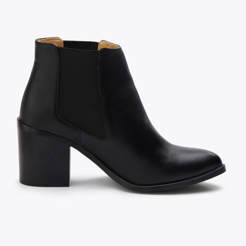 Heeled Chelsea Commuter Boot Black - ourCommonplace