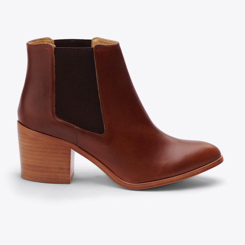 Heeled Chelsea Boot Brandy - ourCommonplace