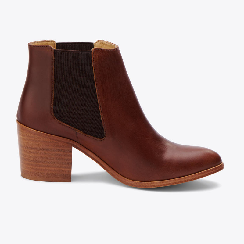 Heeled Chelsea Boot Brandy - ourCommonplace