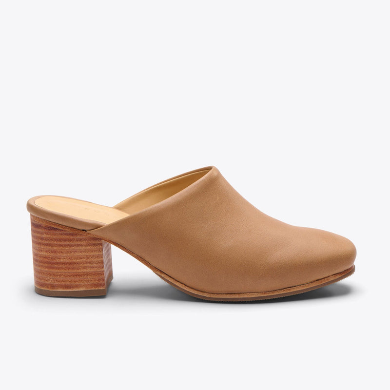 All-Day Heeled Mule Almond - ourCommonplace