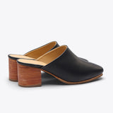 All-Day Heeled Mule Black - ourCommonplace