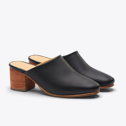 All-Day Heeled Mule Black - ourCommonplace