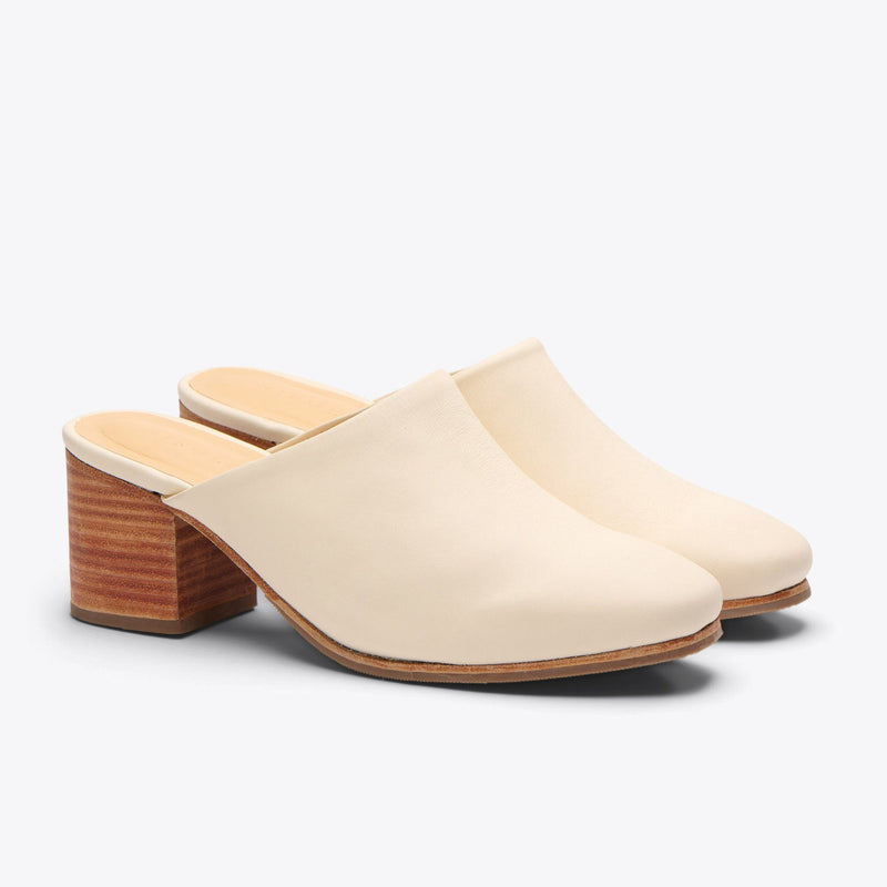 All-Day Heeled Mule Bone - ourCommonplace
