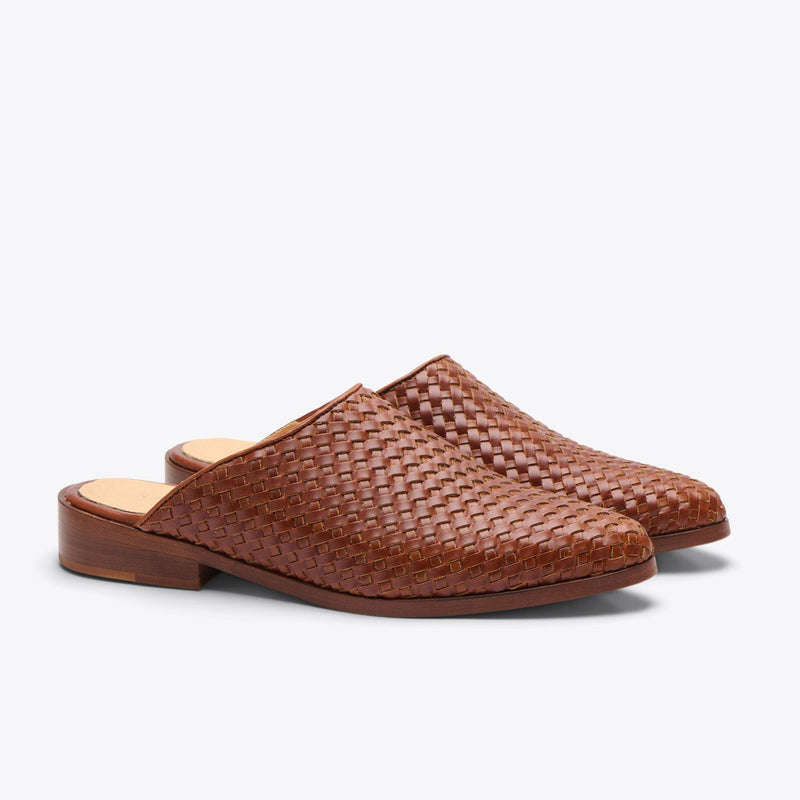 Ama Woven Mule Woven Brandy - ourCommonplace