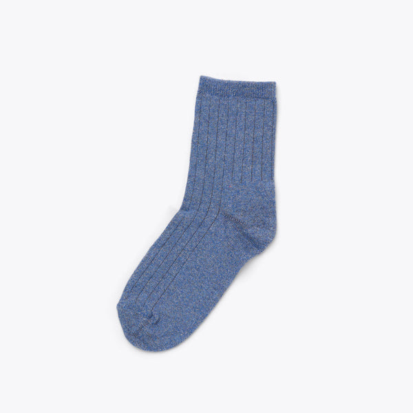 Cotton Mid Sock Indigo Marl - ourCommonplace