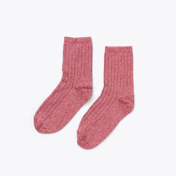 Cotton Mid Sock Mahogony Marl - ourCommonplace
