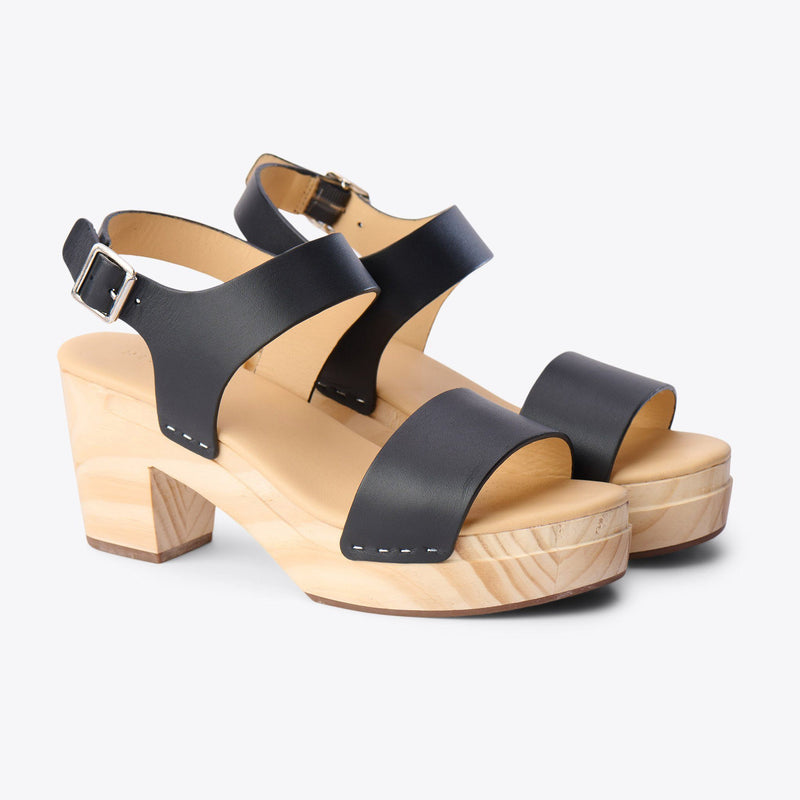 All-Day Open Toe Clog Black - ourCommonplace