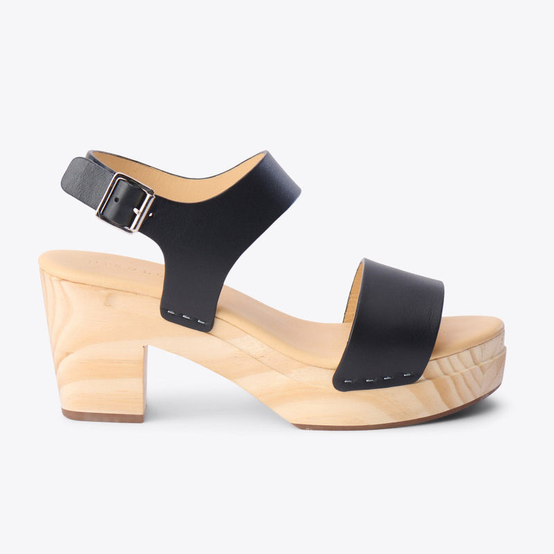 All-Day Open Toe Clog Black - ourCommonplace