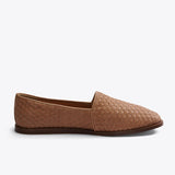 Mara Woven Slip on Woven Almond - ourCommonplace