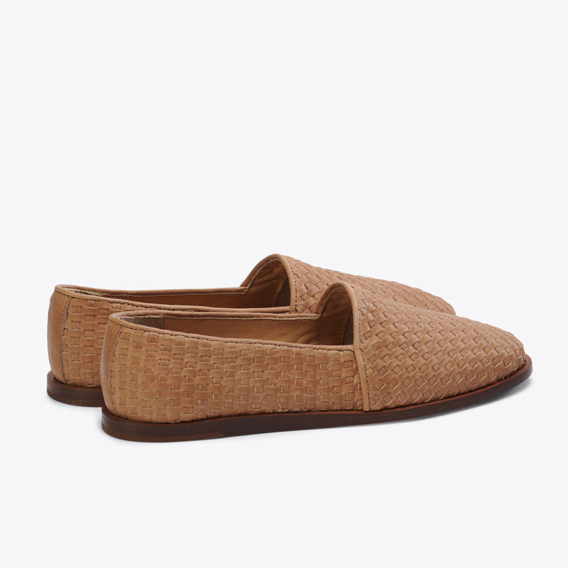 Mara Woven Slip on Woven Almond - ourCommonplace