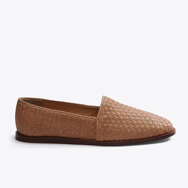 Mara Woven Slip on Woven Almond - ourCommonplace