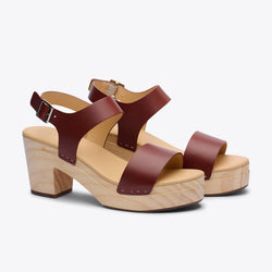 All-Day Open Toe Clog Brandy - ourCommonplace
