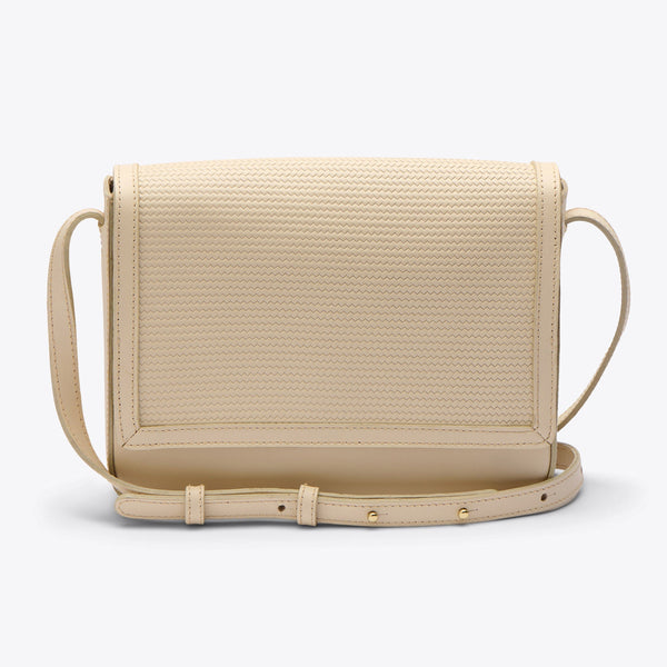 Clara Crossbody Woven Bone - ourCommonplace