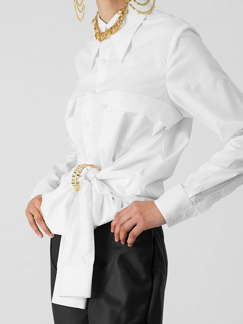 FOUR SLEEVE CROP SHIRT - ourCommonplace
