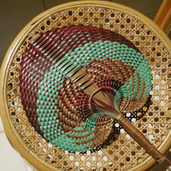 Balinese Woven Hand Fan "Lena" - ourCommonplace
