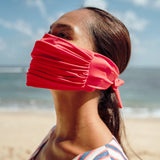 MASKANA UV50 Waterproof Gaiter Face Mask, in Chili Padi Red - ourCommonplace