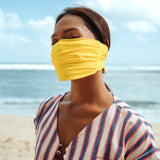 MASKANA UV50 Waterproof Gaiter Face Mask, in Bee Yellow - ourCommonplace