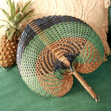 Balinese Woven Hand Fan "Tropica" - ourCommonplace