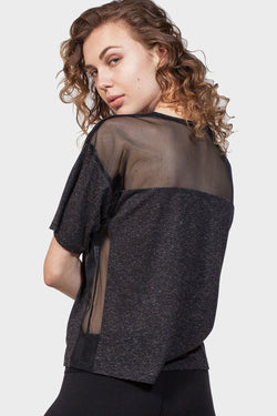 BACK MESH YOKE TOP - ourCommonplace