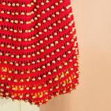 Karma Wooden Crochet Beads Bag in Red - ourCommonplace