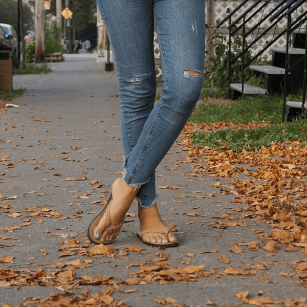 The Trenza Leather Flip Flop - ourCommonplace