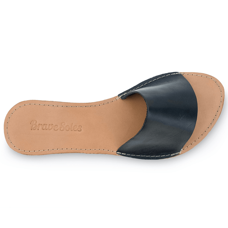 The Linda Leather Slide Sandal - ourCommonplace