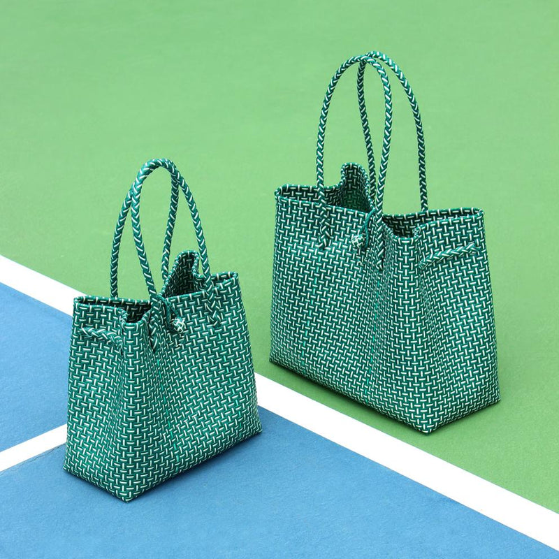 Toko Bazaar Woven Tote Bag - In Green - ourCommonplace