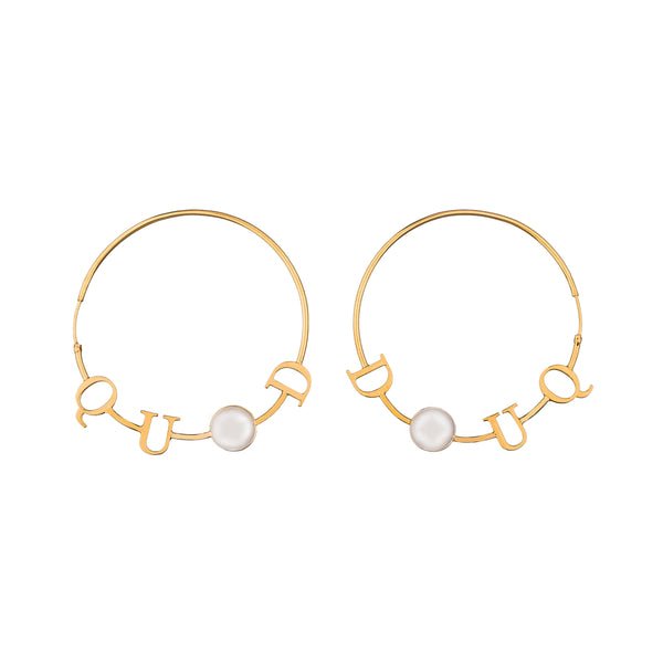 QUOD Pearl Hoops - ourCommonplace