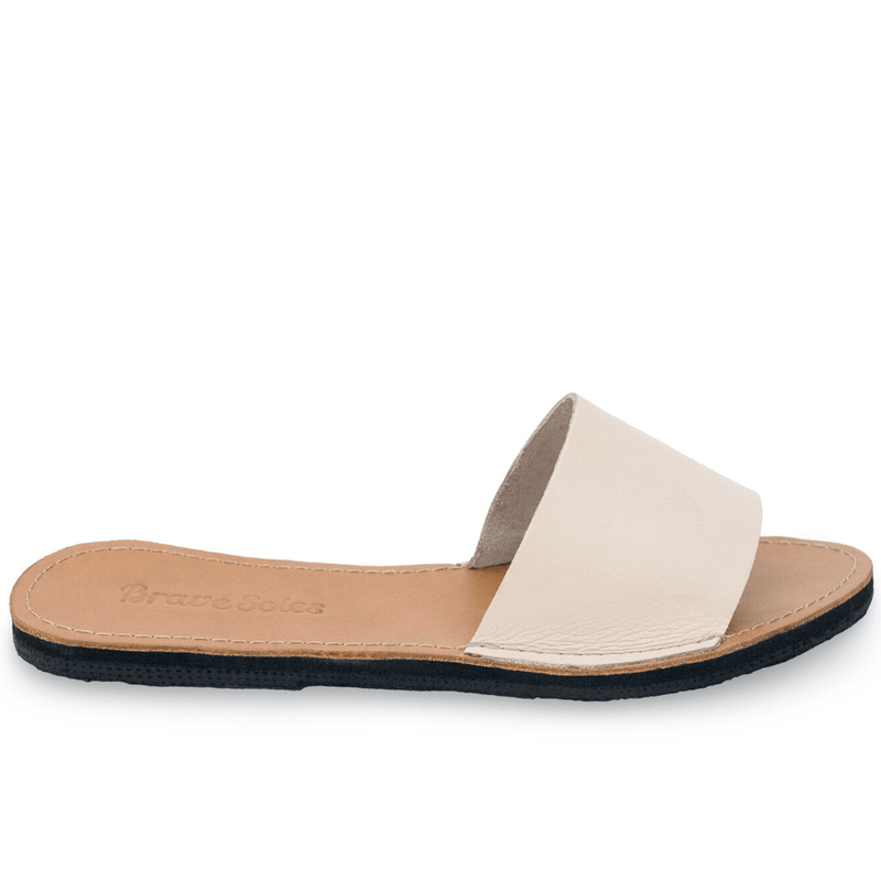 The Linda Leather Slide Sandal - ourCommonplace