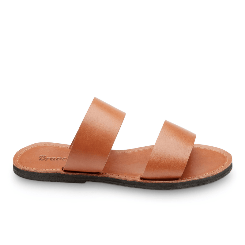 The Ophelia Leather Slide Sandal - ourCommonplace