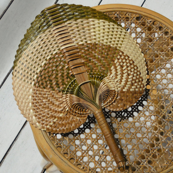 Balinese Woven Hand Fan "Uma" - ourCommonplace