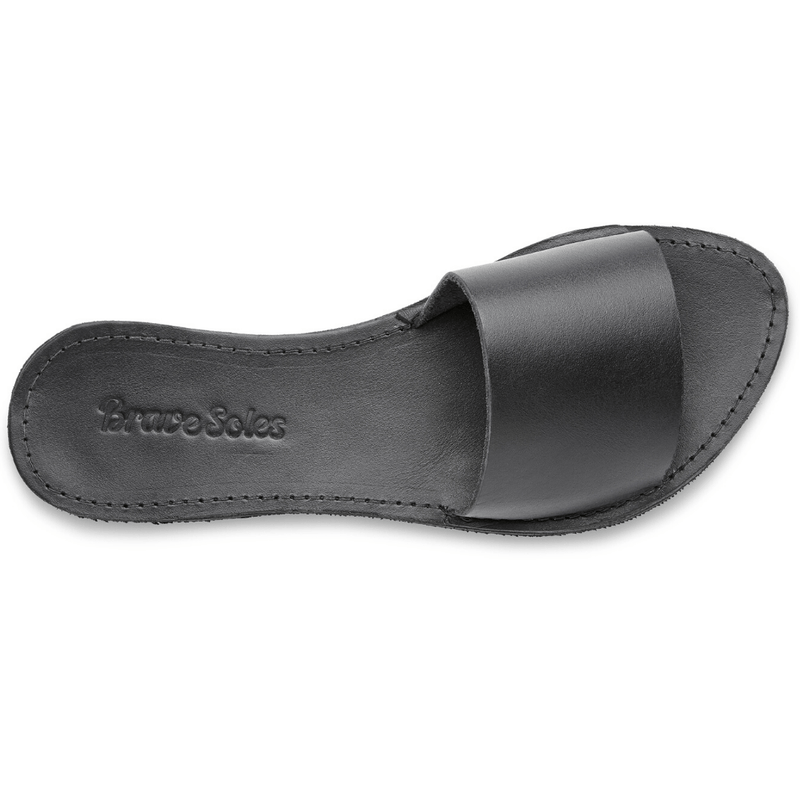 The Linda Leather Slide Sandal - ourCommonplace