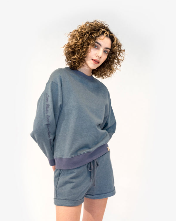 CREWNECK LOOSE SWEATERSHIRT - ourCommonplace