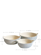 Amari Fruit Bowl - Blue (Set Of 3) - ourCommonplace