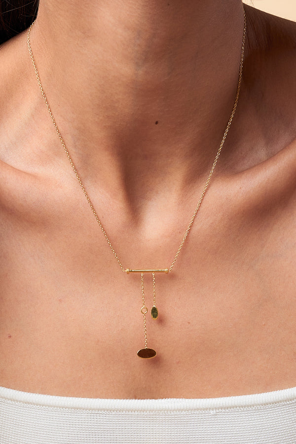 César Duo-Hanging Necklace - ourCommonplace