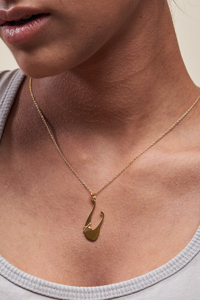 Heirloom 'U' Alpha Charm Necklace - ourCommonplace