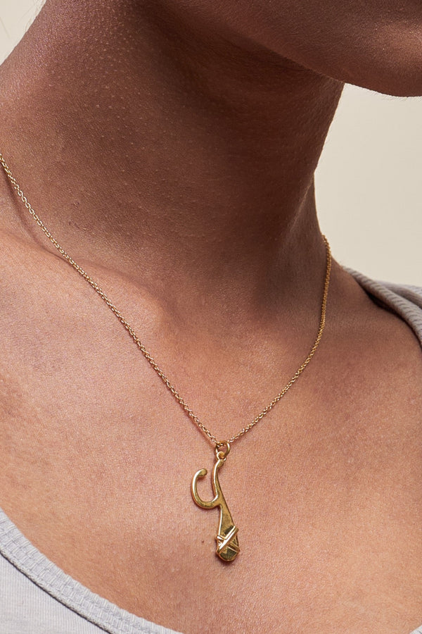 Heirloom 'Y' Alpha Charm Necklace - ourCommonplace